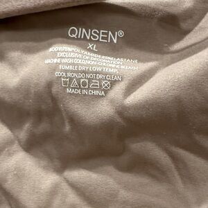 QINSEN Women's Tan Tank Top